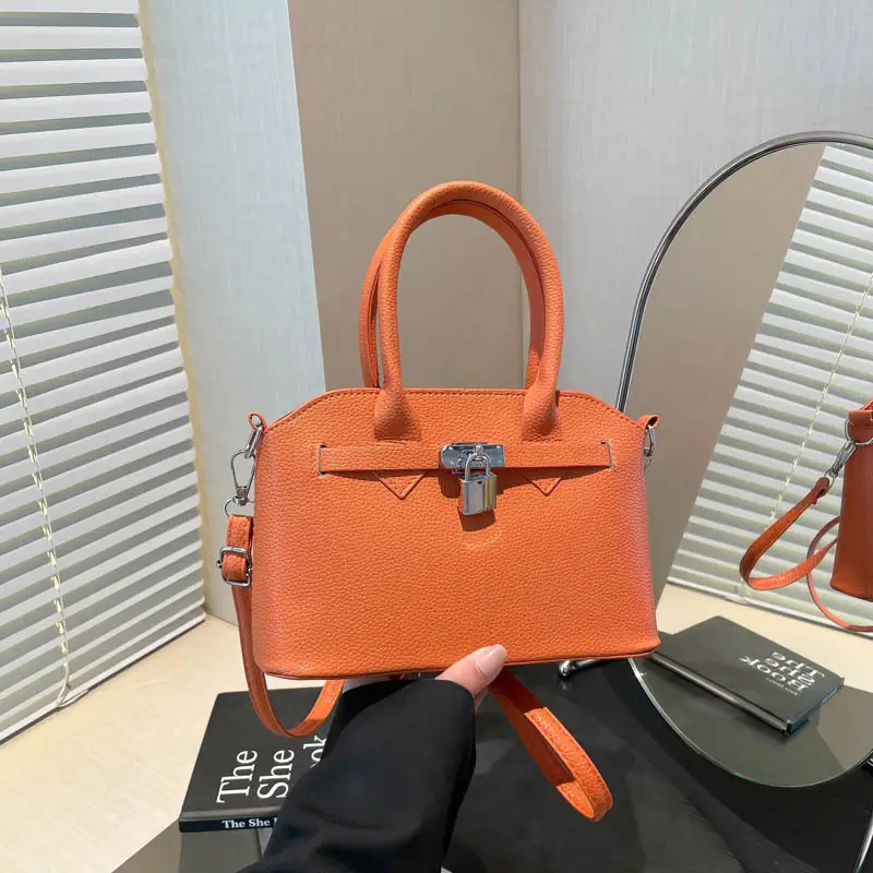 Pink Leather Shoulder Bag Women 2025 New Spring Summer - Image 5