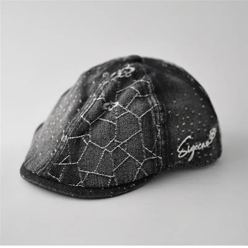 Women Denim Hexagonal Forward Cap Spring Summer - Image 5