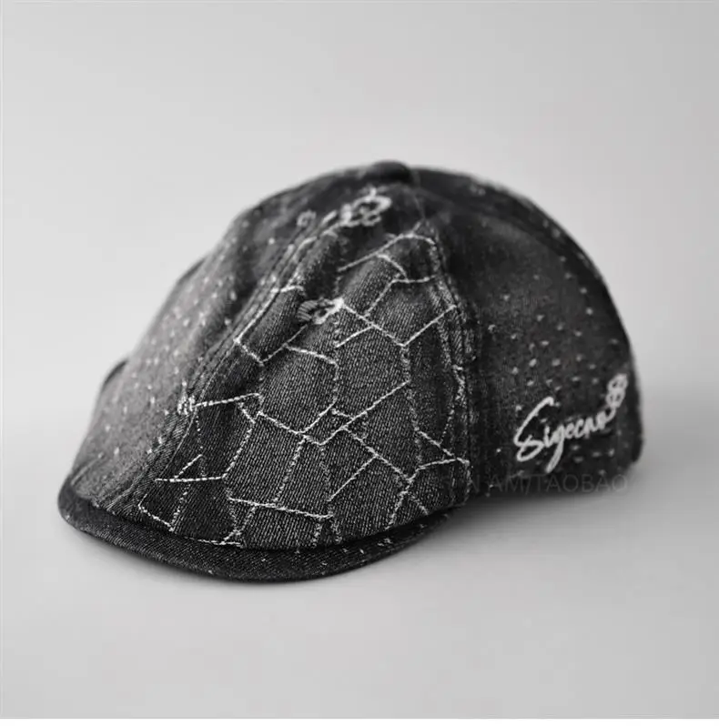 Women Denim Hexagonal Forward Cap Spring Summer — feature 11