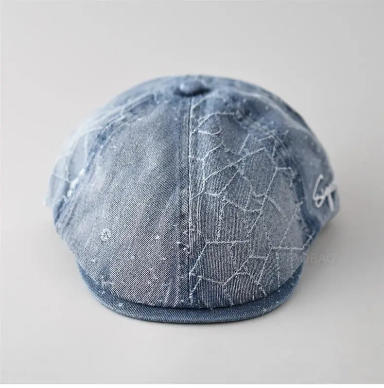 Women Denim Hexagonal Forward Cap Spring Summer — feature 5