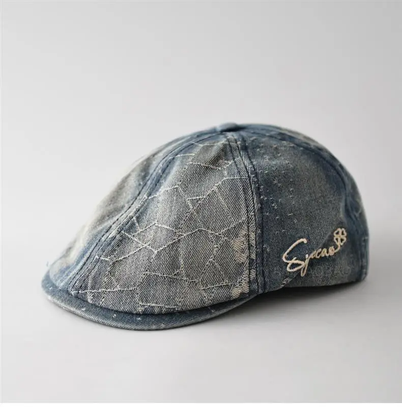 Women Denim Hexagonal Forward Cap Spring Summer — feature 6
