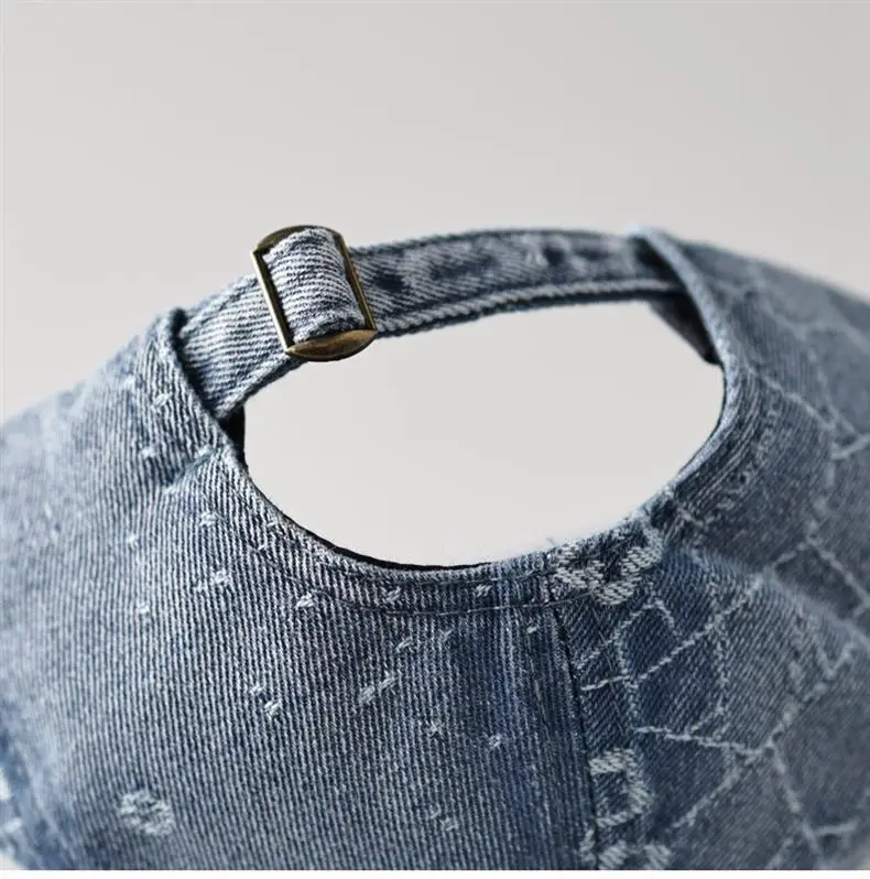 Women Denim Hexagonal Forward Cap Spring Summer — feature 8