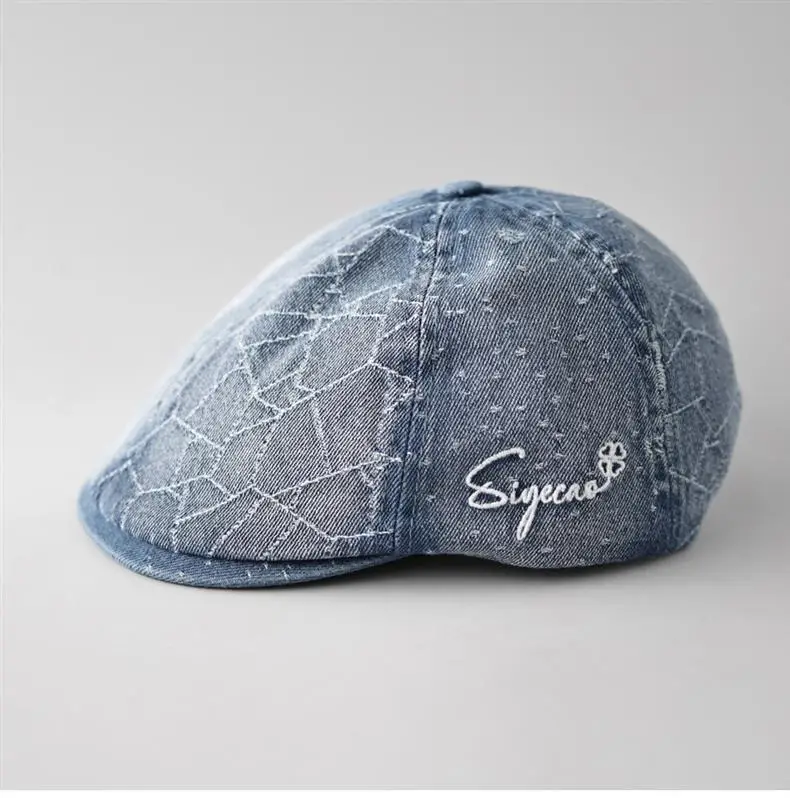 Women Denim Hexagonal Forward Cap Spring Summer — feature 9