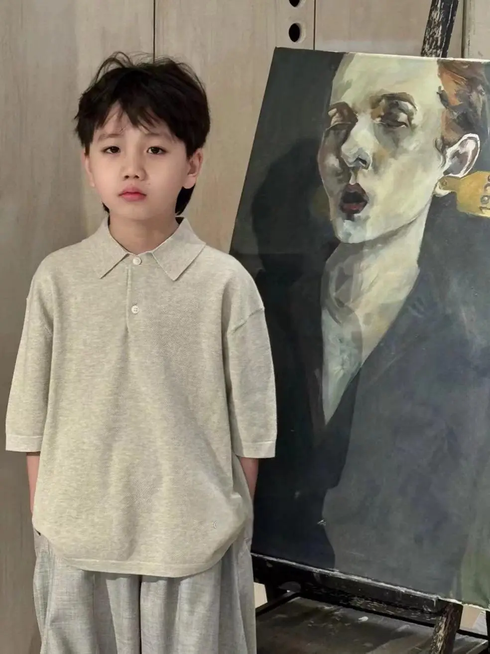 Korean Boys Polo Shirt 2026 Summer Short Sleeve - Image 2