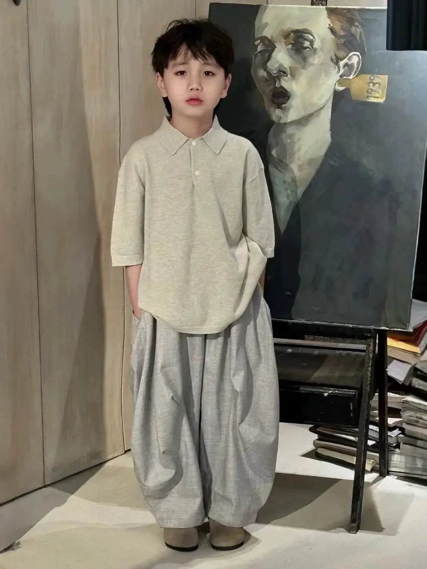 Korean Boys Polo Shirt 2026 Summer Short Sleeve - Image 4
