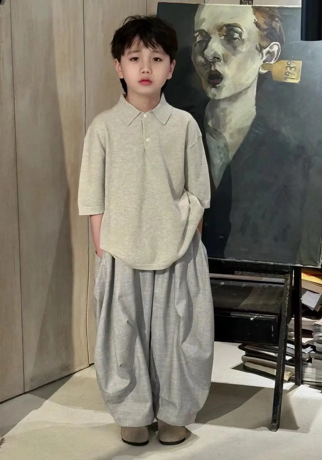 Korean Boys Polo Shirt 2026 Summer Short Sleeve — feature 4