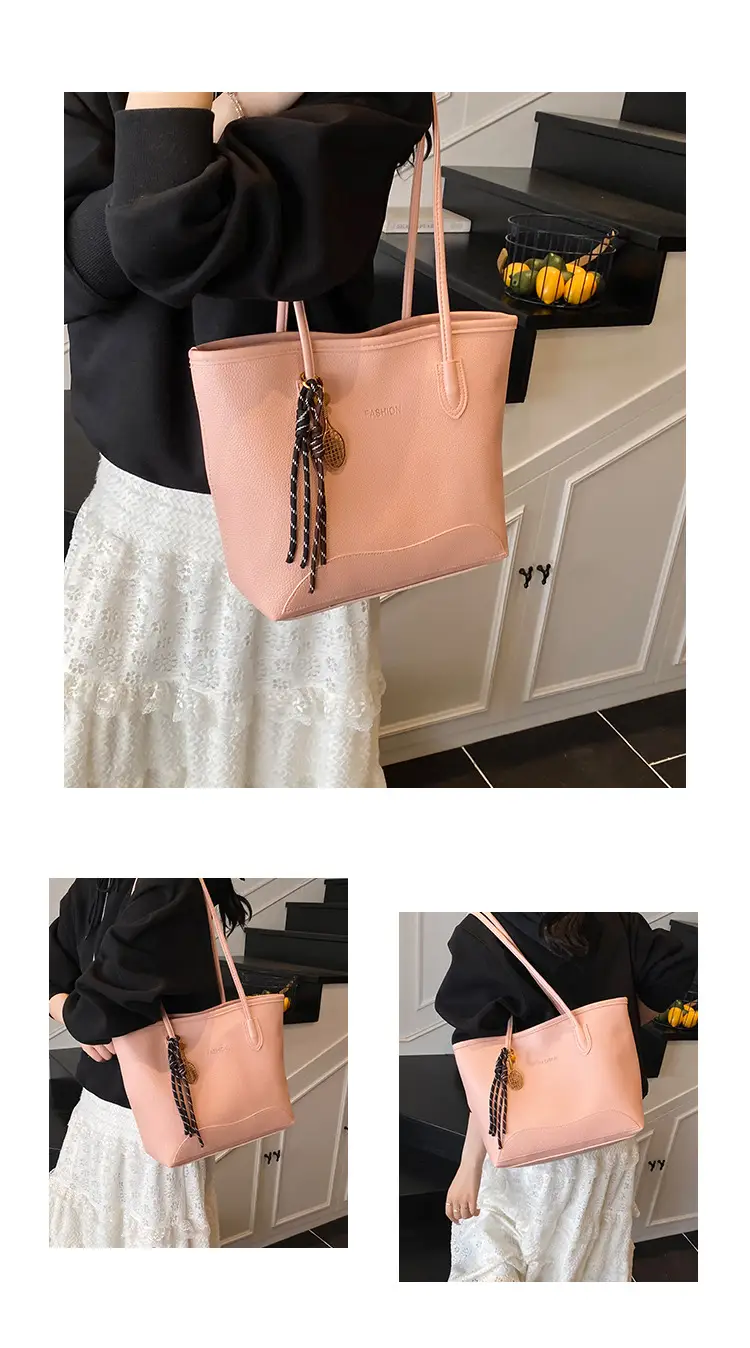 Retro Women's Shoulder Bag with Tassel Handle — feature 23