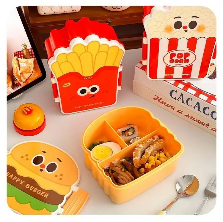 Cute Lunch Box Fruit Salad Sandwich Preservation Box High Color Value Women's Small Lunch Box Lightweight for Students and Children — feature 11