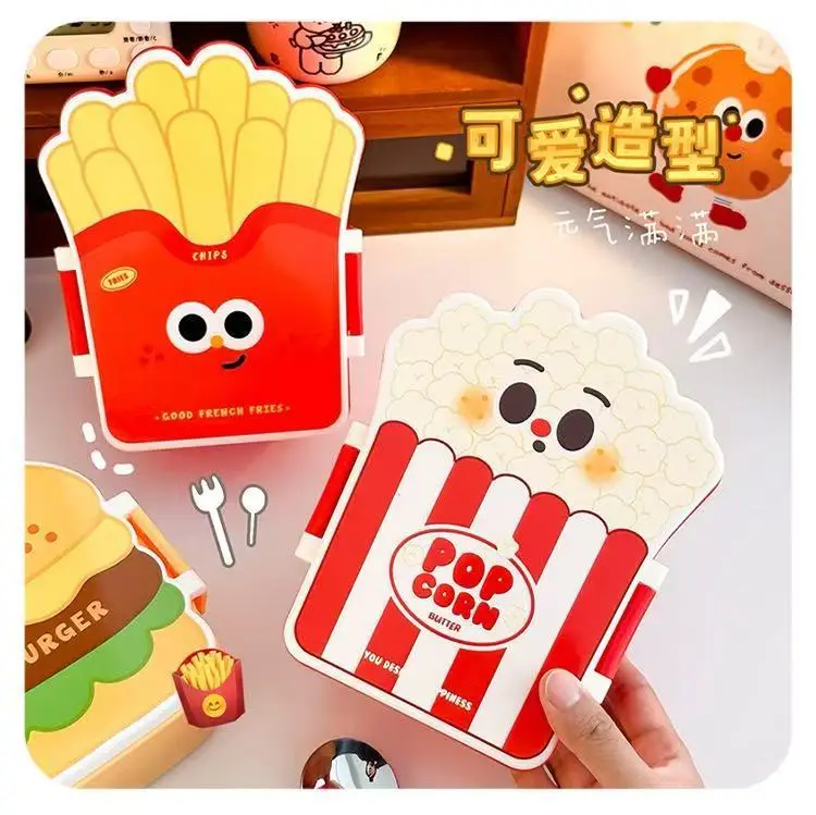 Cute Lunch Box Fruit Salad Sandwich Preservation Box High Color Value Women's Small Lunch Box Lightweight for Students and Children — feature 5