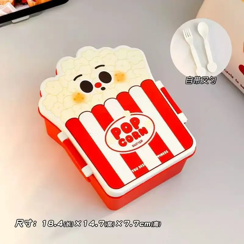 Cute Lunch Box Fruit Salad Sandwich Preservation Box High Color Value Women's Small Lunch Box Lightweight for Students and Children