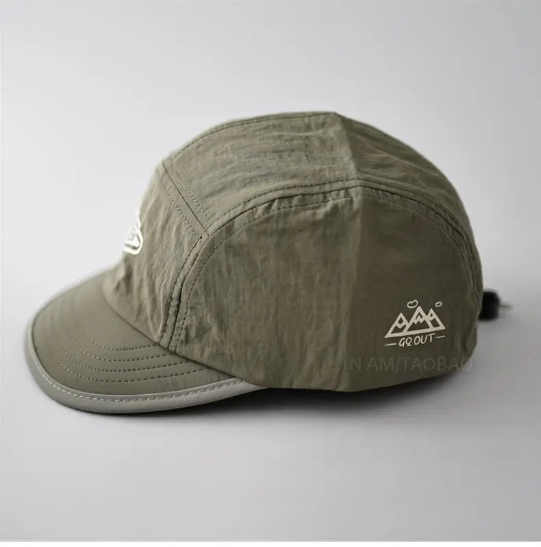 Men Women Contrast Edge Baseball Cap Olive — feature 9