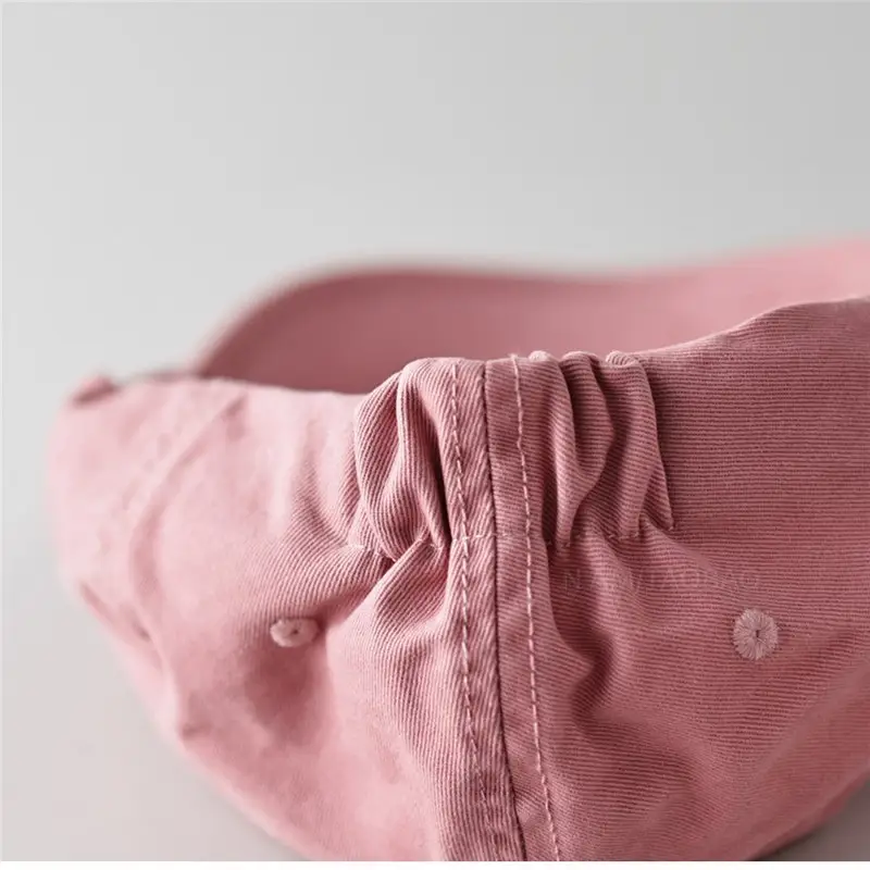 Pink Cotton Forward Cap for Men Women Casual Sunshade Baseball Cap - Image 9