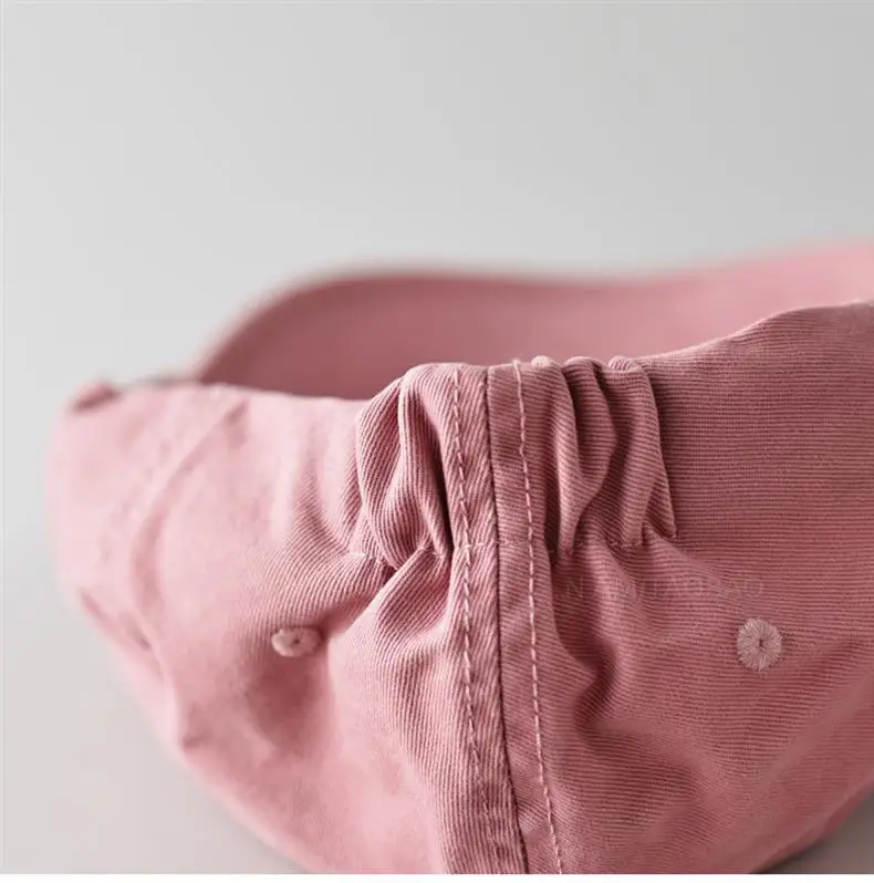 Pink Cotton Forward Cap for Men Women Casual Sunshade Baseball Cap — feature 4