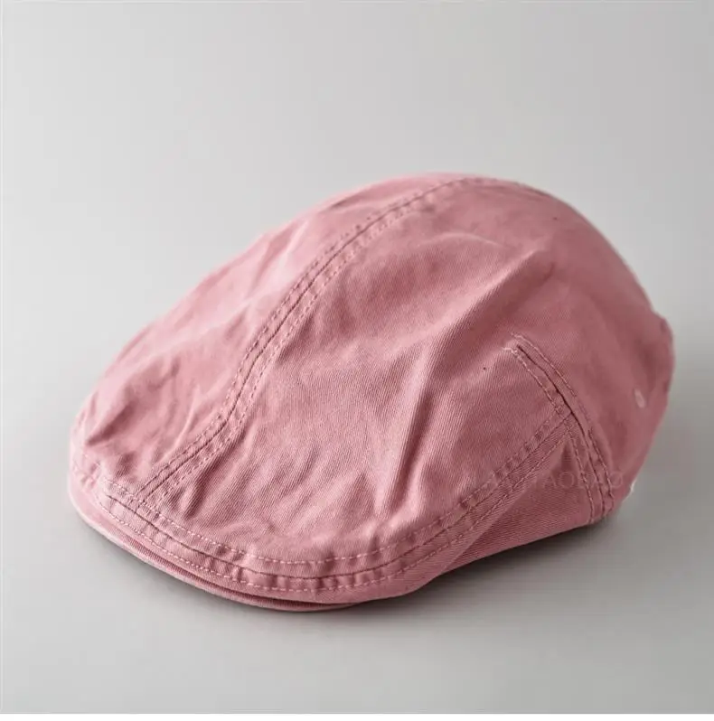 Pink Cotton Forward Cap for Men Women Casual Sunshade Baseball Cap — feature 6