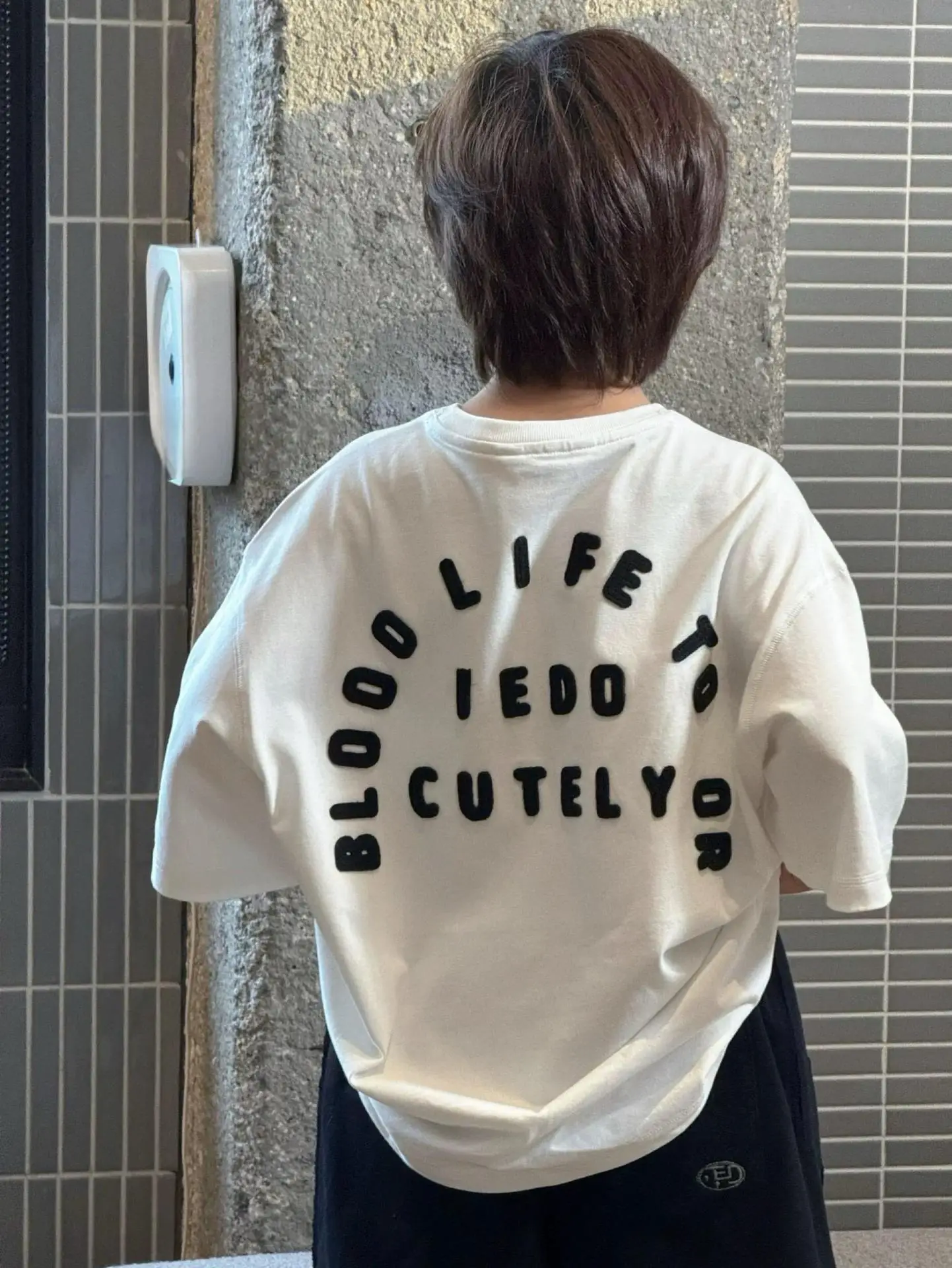 Children Letter Print Cotton Short Sleeve T-Shirt 2026 Spring - Image 2