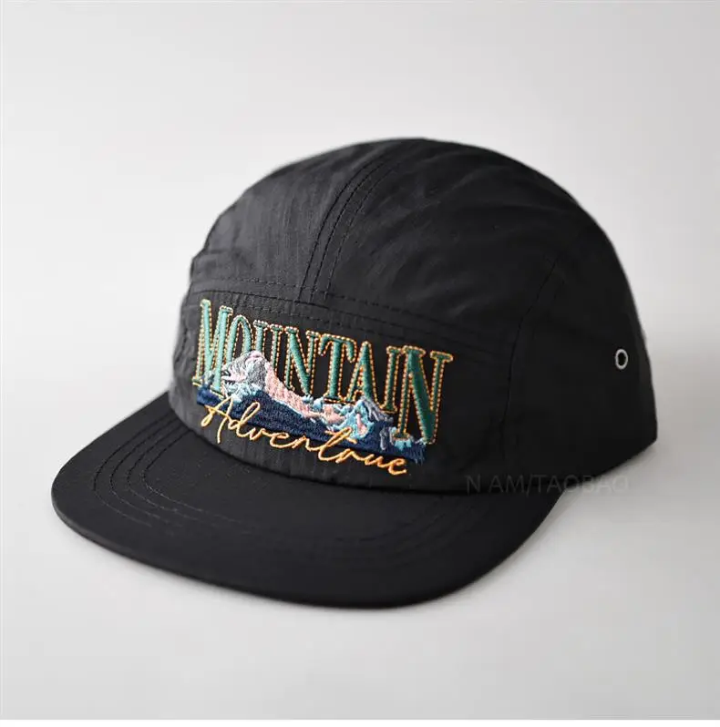 Black Mountain & Hopper Embroidered Baseball Cap for Men Women — feature 4