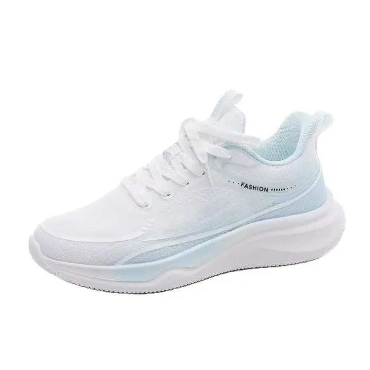 Cross-Border Fly-Knit Women's Shoes, Flat, Lightweight, Breathable Running Shoes, Women's Ins Trendy Student Casual Sports Shoes - Image 7