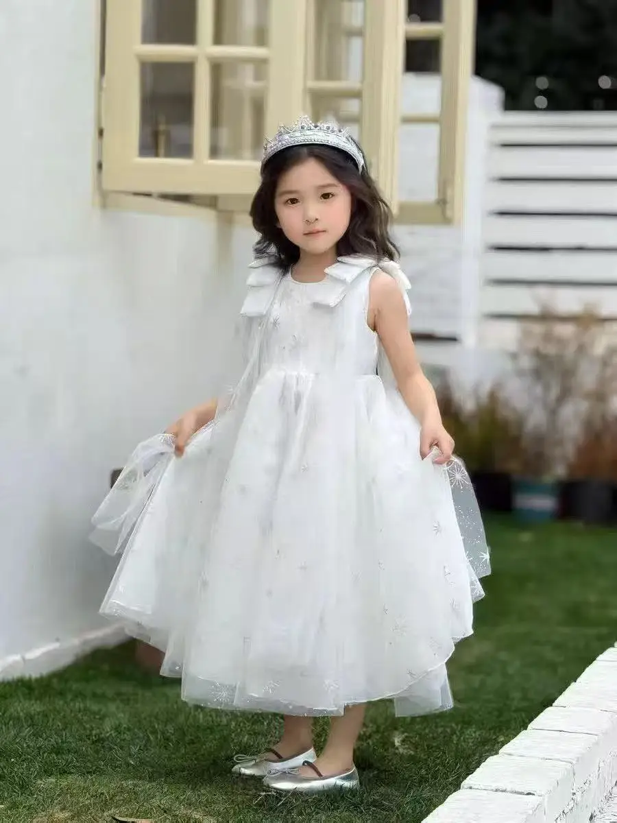 Original Aisha Aisha Ice Princess Girl Princess Dress Super Fairy Little Girl's Birthday Tutu Dress Children's Cape Summer — feature 10