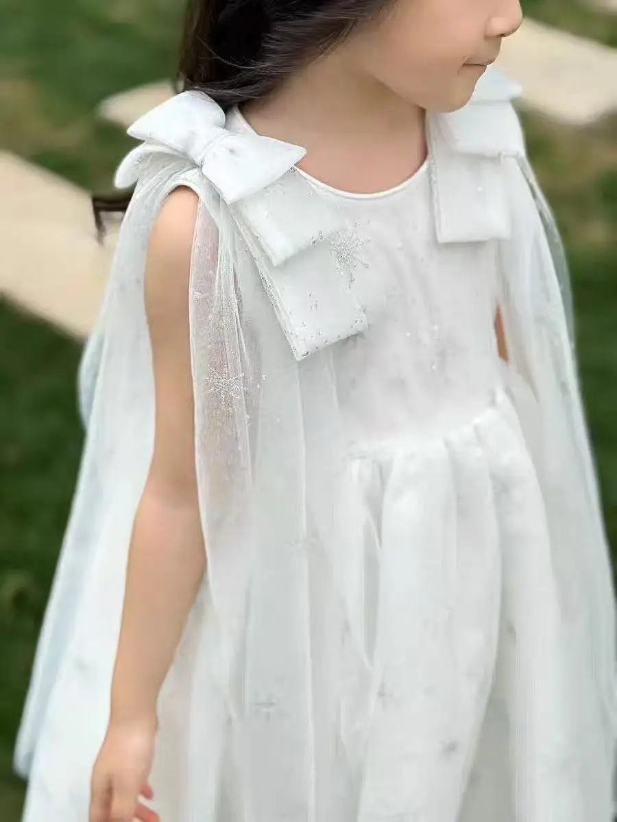 Original Aisha Aisha Ice Princess Girl Princess Dress Super Fairy Little Girl's Birthday Tutu Dress Children's Cape Summer — feature 24
