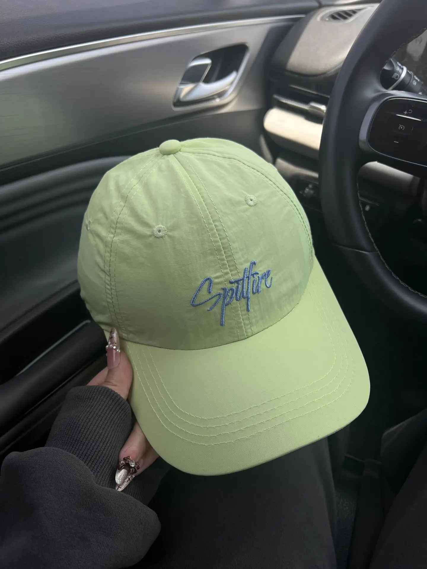 Women's Pink Embroidered Baseball Cap Spring Summer — feature 3