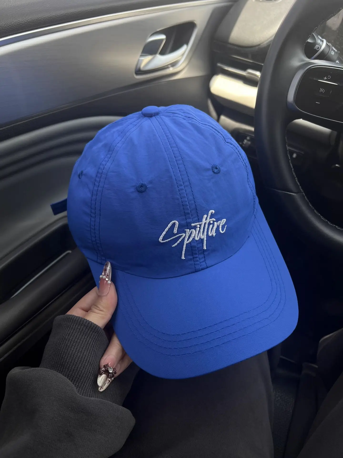 Women's Pink Embroidered Baseball Cap Spring Summer - Image 3