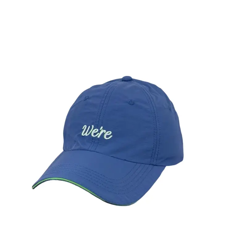 Women Baseball Cap Grey Red Letter Embroidered