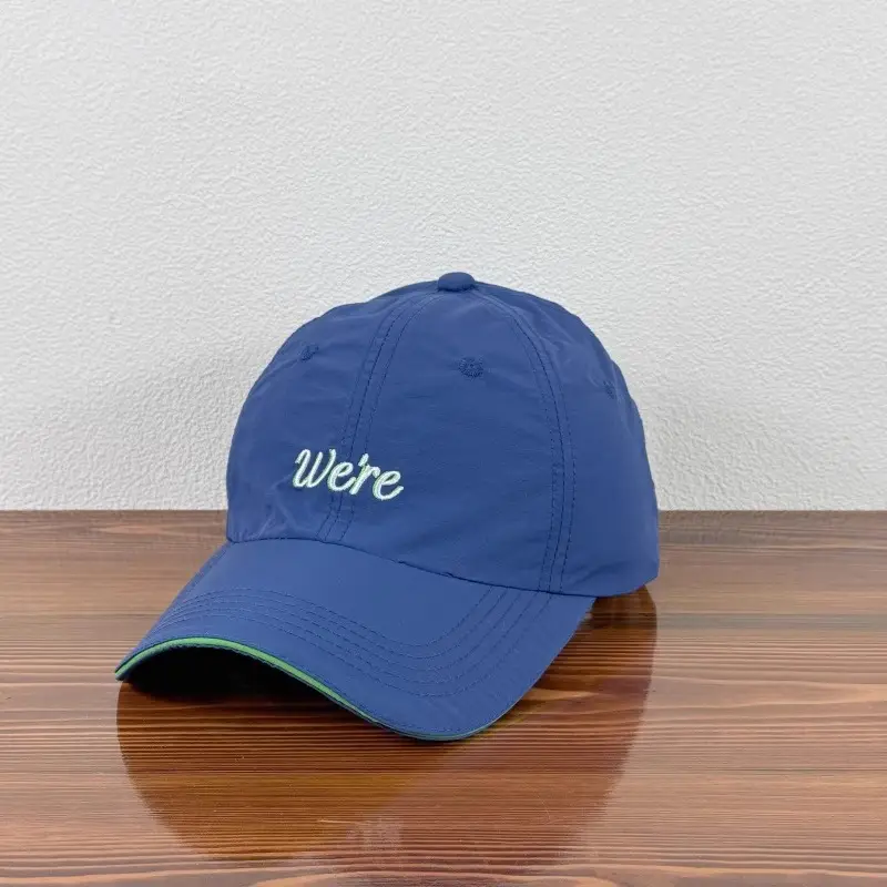 Women Baseball Cap Grey Red Letter Embroidered — feature 15