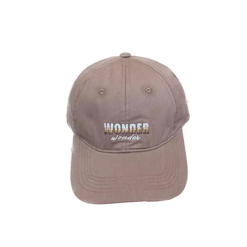 Women's Letter Embroidered Baseball Cap Brown 2025