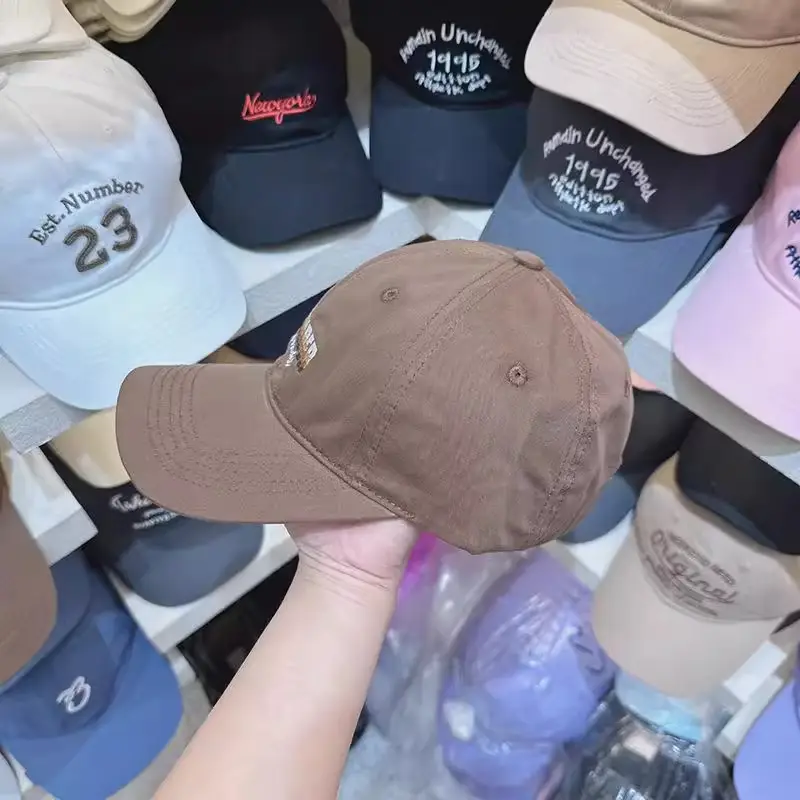 Women's Letter Embroidered Baseball Cap Brown 2025 — feature 2