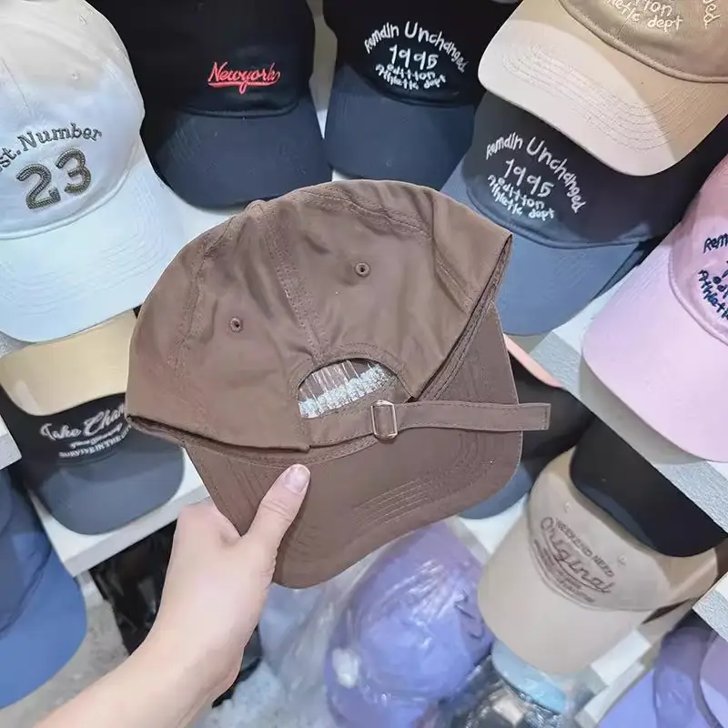 Women's Letter Embroidered Baseball Cap Brown 2025 — feature 3
