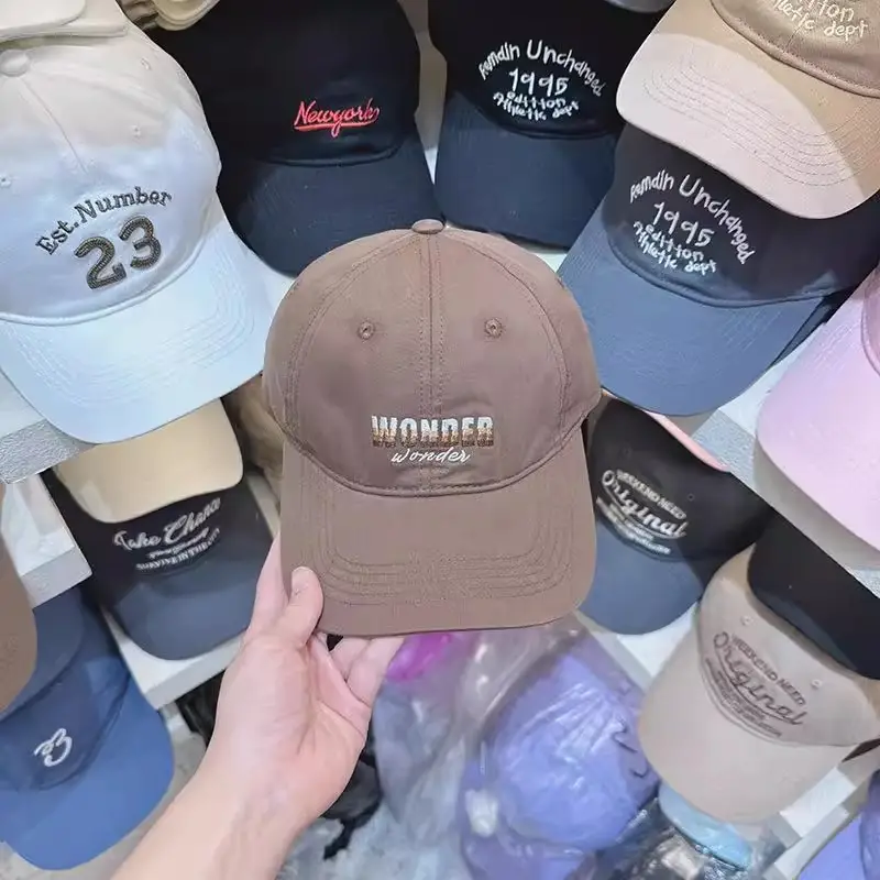 Women's Letter Embroidered Baseball Cap Brown 2025 — feature 5