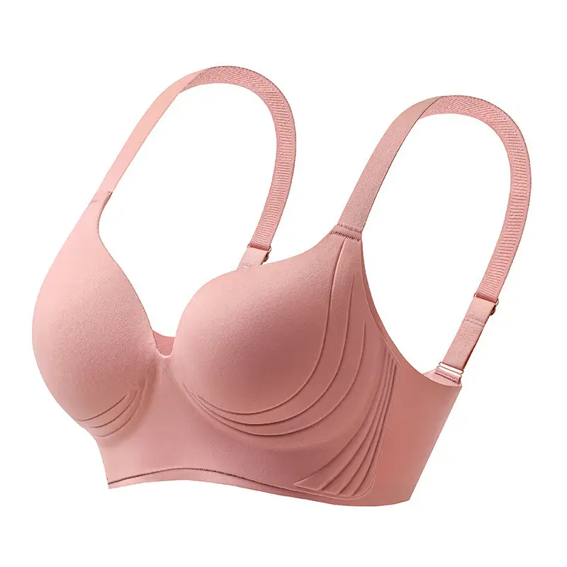 Seamless Plus Size Women's Adjustable Bra for Side Breast Collection, Thin Adjustable Anti-Sagging Bra for Large Busts to Appear Smaller