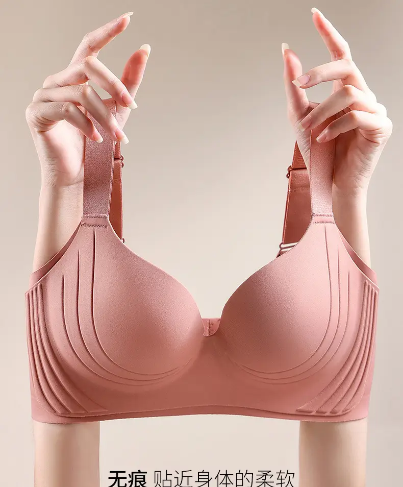 Seamless Plus Size Women's Adjustable Bra for Side Breast Collection, Thin Adjustable Anti-Sagging Bra for Large Busts to Appear Smaller — feature 4