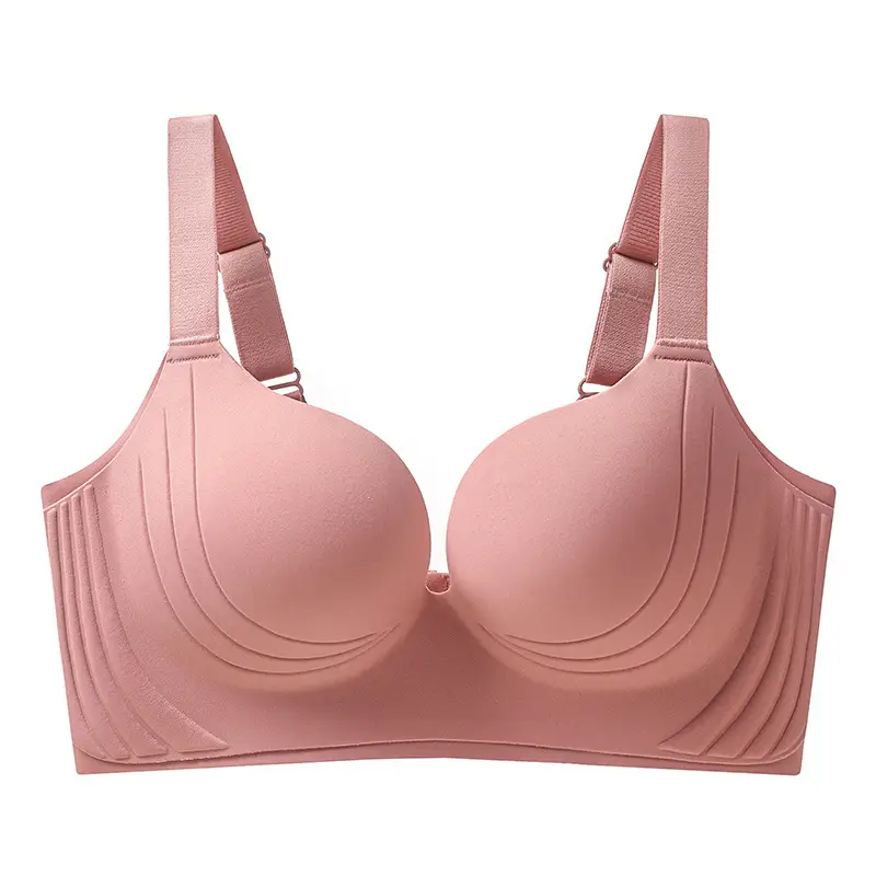 Seamless Plus Size Women's Adjustable Bra for Side Breast Collection, Thin Adjustable Anti-Sagging Bra for Large Busts to Appear Smaller