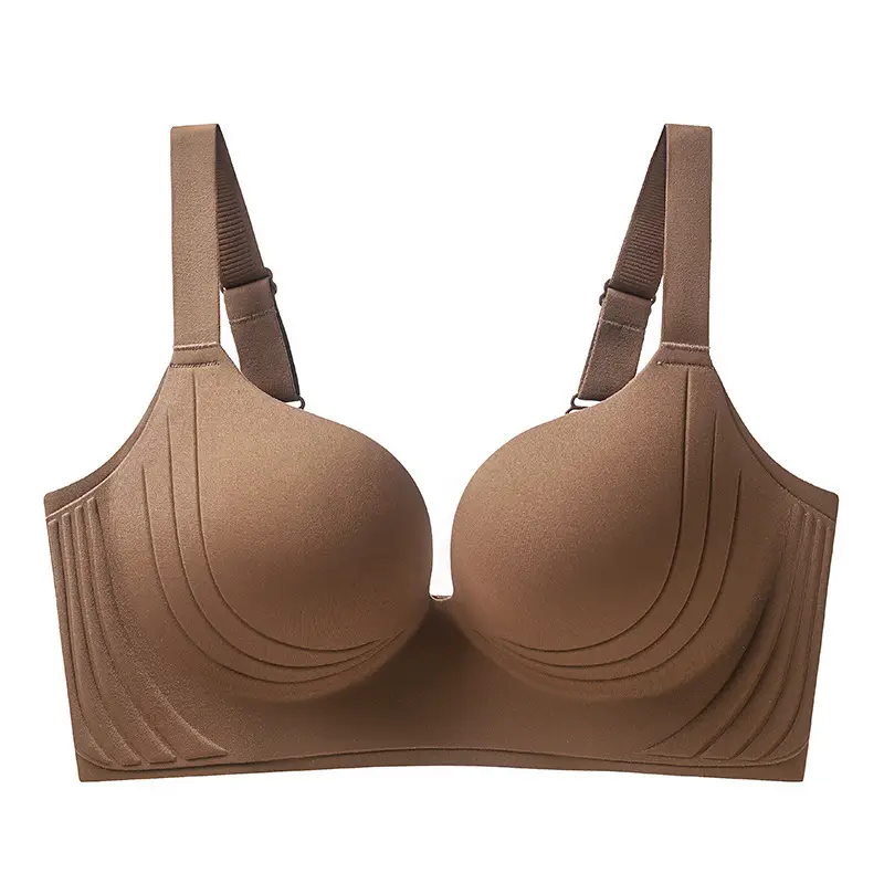 Seamless Plus Size Women's Adjustable Bra for Side Breast Collection, Thin Adjustable Anti-Sagging Bra for Large Busts to Appear Smaller