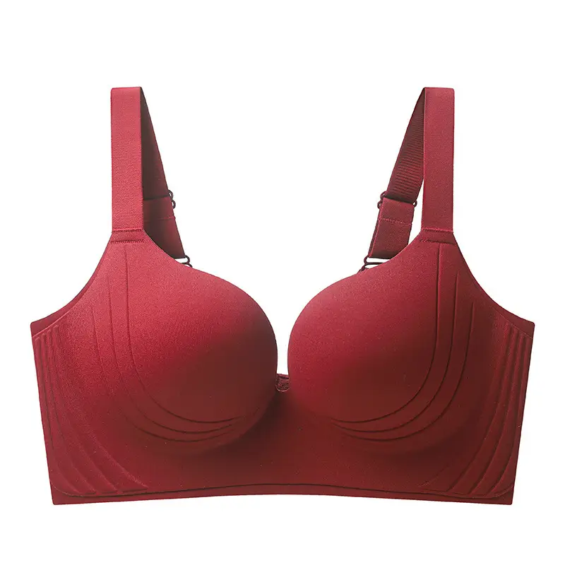 Seamless Plus Size Women's Adjustable Bra for Side Breast Collection, Thin Adjustable Anti-Sagging Bra for Large Busts to Appear Smaller