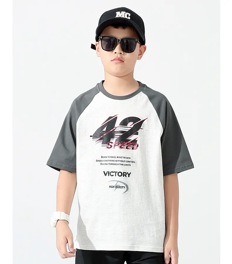 Kids Korean Style T-Shirt Set Pink White Maroon Pants — feature 7