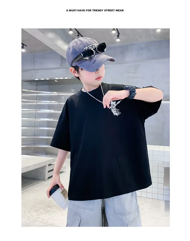 Boys White Ice-Feel Short Sleeve T-Shirt 2026 — feature 2