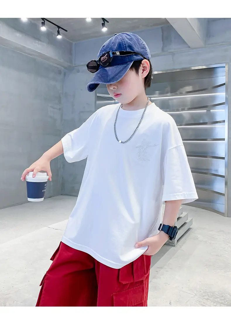 Boys White Ice-Feel Short Sleeve T-Shirt 2026 — feature 24
