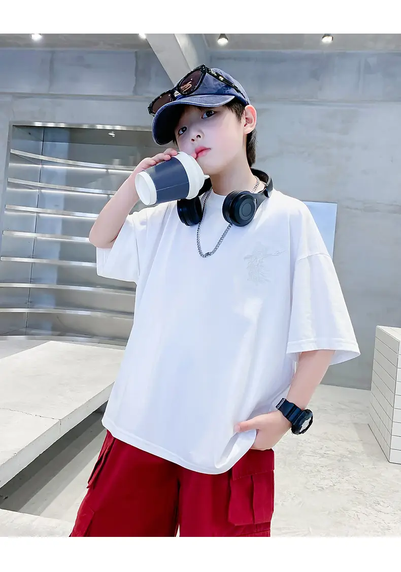 Boys White Ice-Feel Short Sleeve T-Shirt 2026 — feature 27