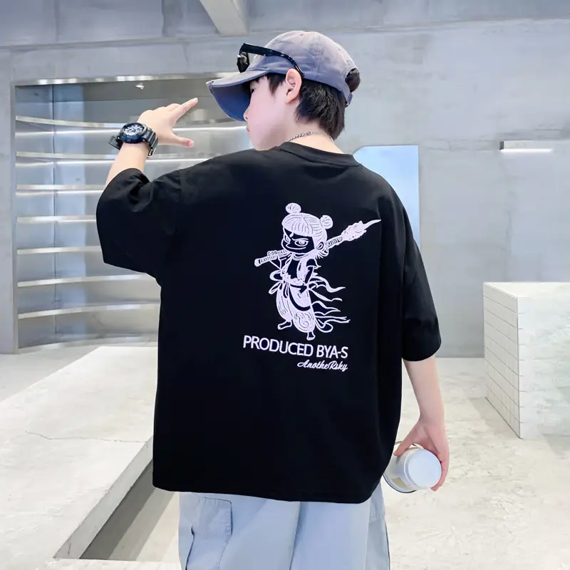 Boys White Ice-Feel Short Sleeve T-Shirt 2026 - Image 2