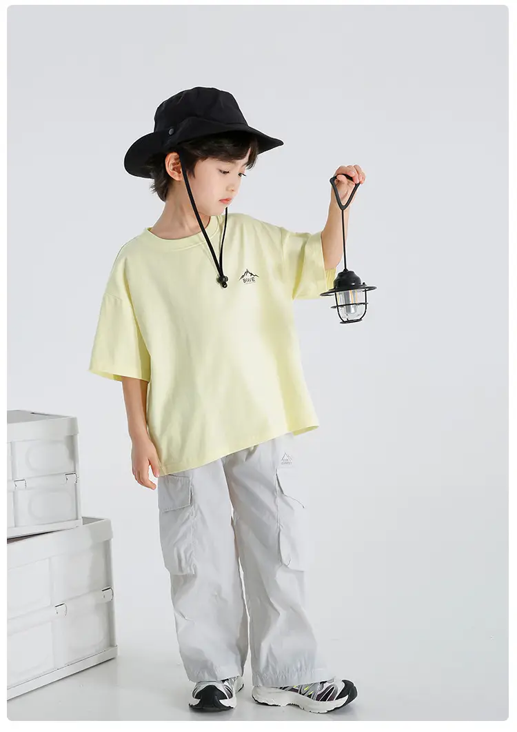 Haima Boys Pure Cotton Yellow Printed T-Shirt — feature 20