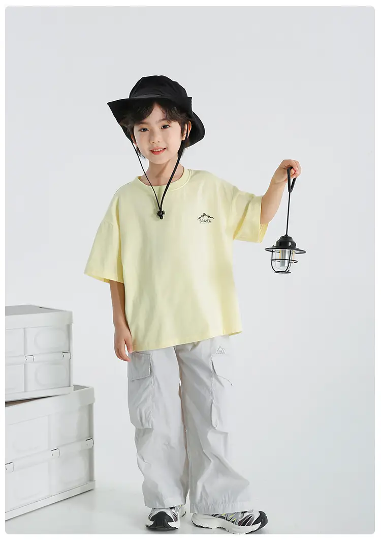 Haima Boys Pure Cotton Yellow Printed T-Shirt — feature 22