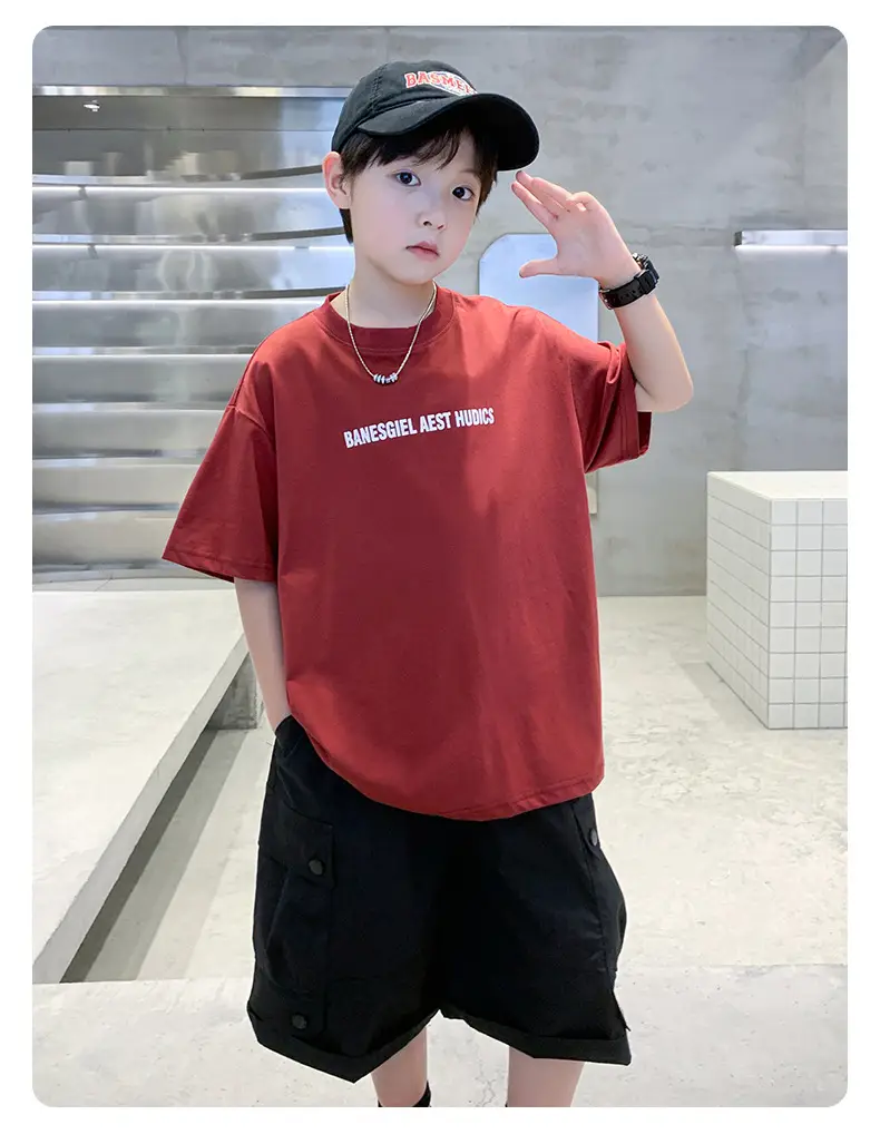 Kids Boys Short Sleeve Cartoon T-Shirt White — feature 15