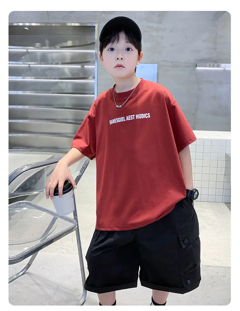 Kids Boys Short Sleeve Cartoon T-Shirt White — feature 17