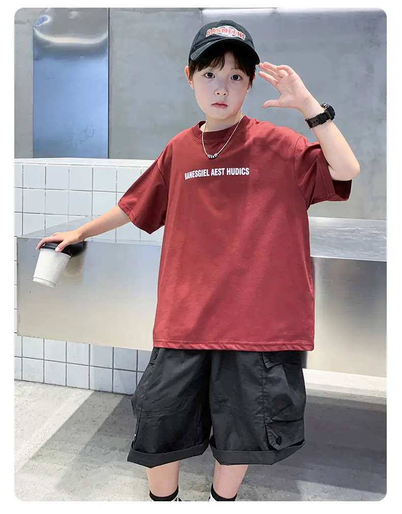 Kids Boys Short Sleeve Cartoon T-Shirt White — feature 18