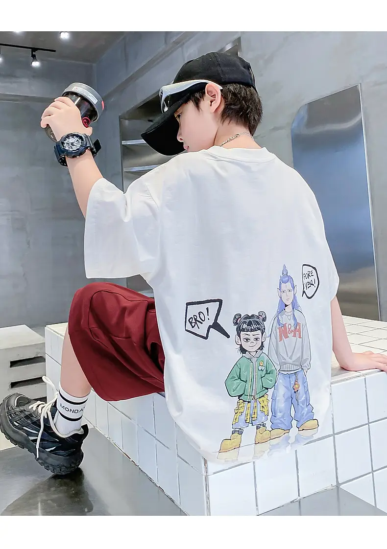 Boys T-Shirt Nezha Ao Bing 2026 Summer Ice-Feel — feature 9