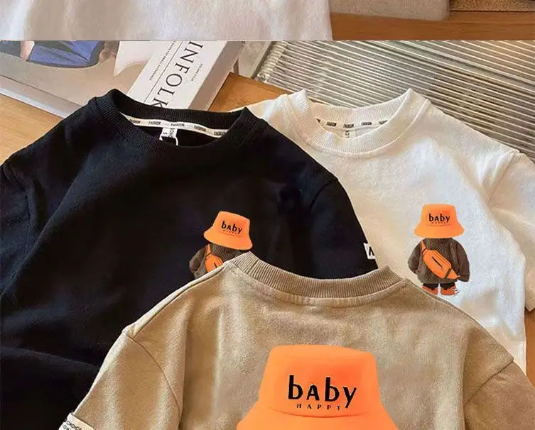 New Summer Cotton T-Strips for Boys Girls White Beige Black — feature 7
