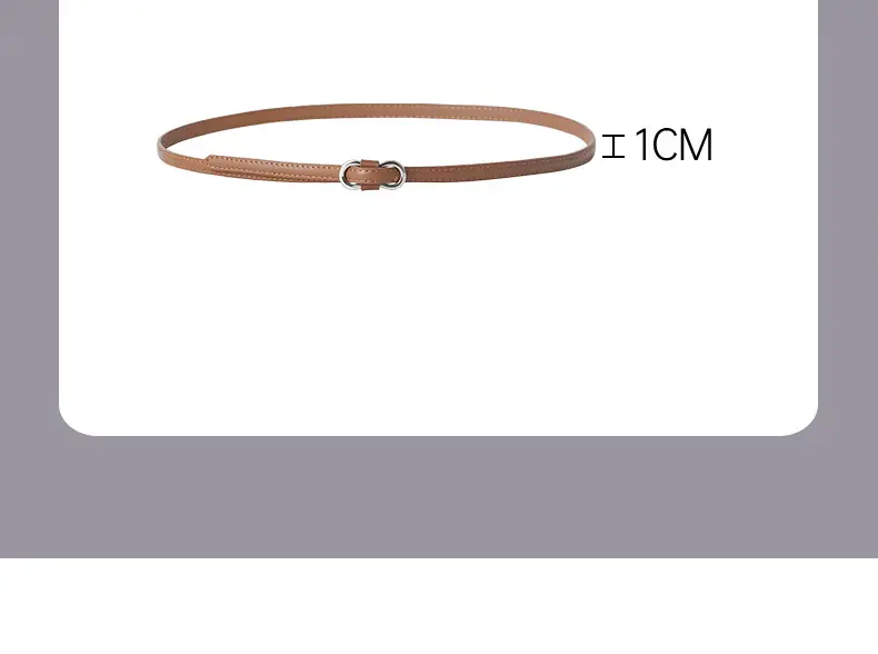 Genuine Leather Belt Set Black Brown White Adjustable Dangles — feature 4