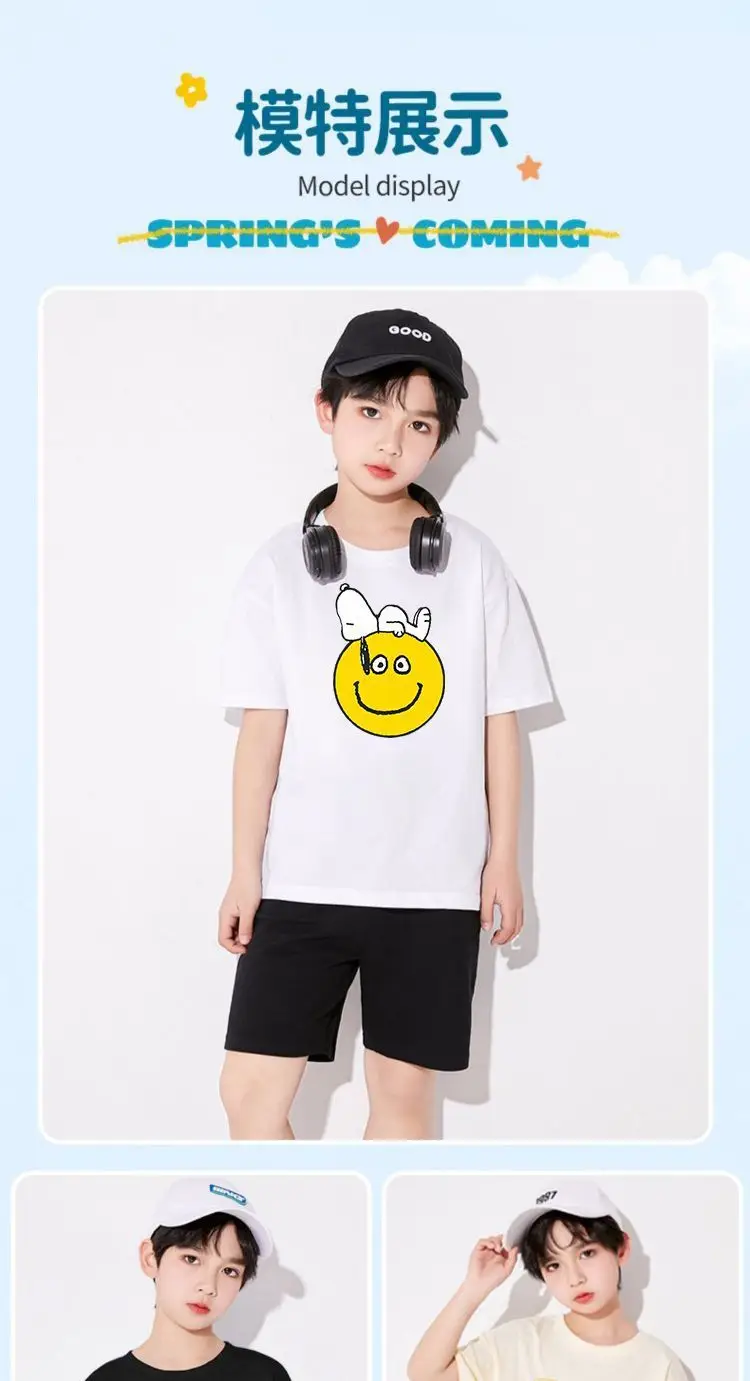 Boys Cotton Short Sleeve T-Shirts 3Pcs Set — feature 7